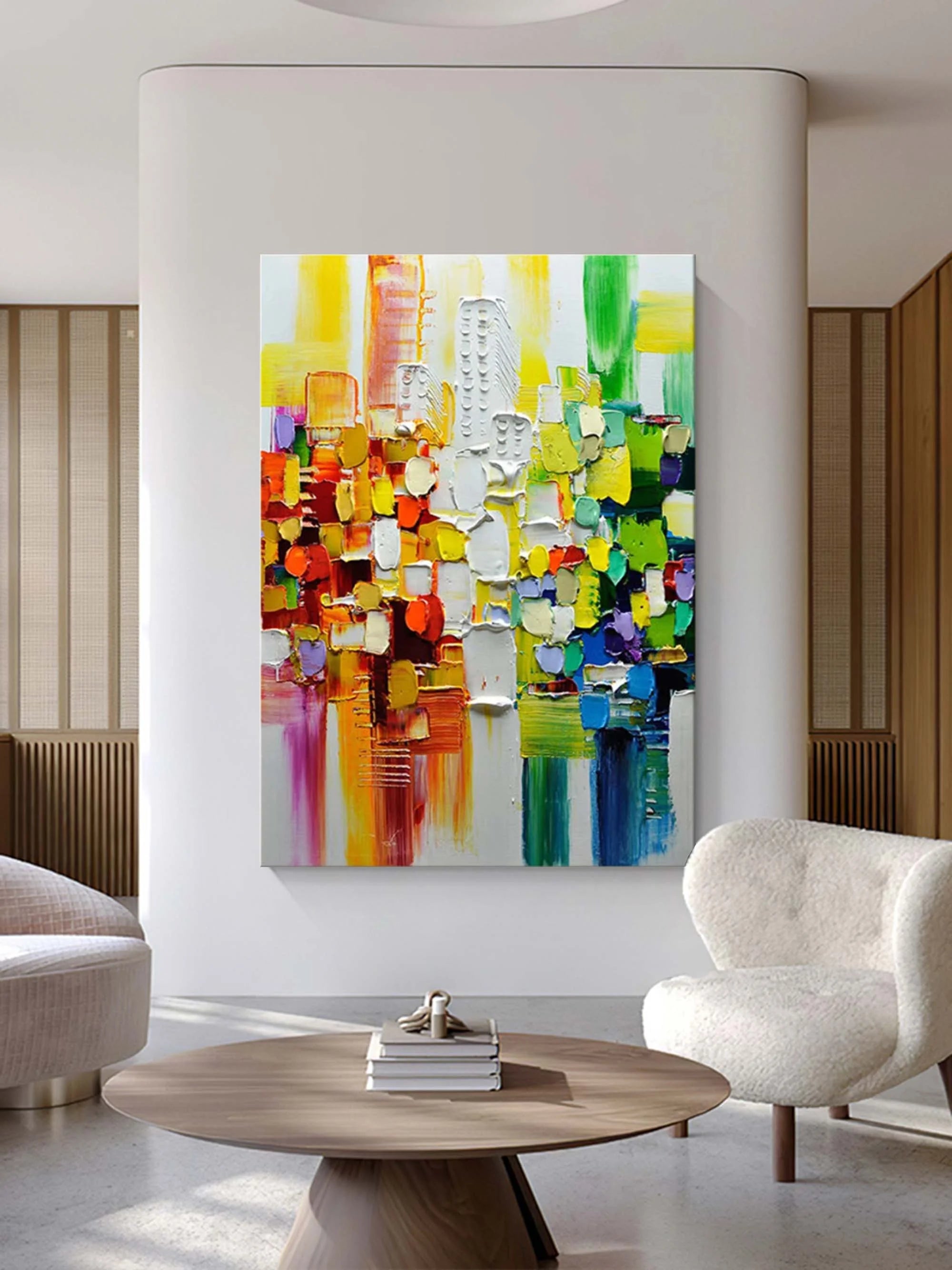 Multicolor Color Symphony - Geometric Abstract Composition - Artwallpainting