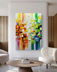 Multicolor Color Symphony - Geometric Abstract Composition - Artwallpainting