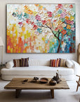 Multicolor Colorful Blooming Blossom Art - Artwallpainting