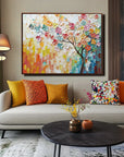 Multicolor Colorful Blooming Blossom Art - Artwallpainting