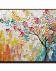 Multicolor Colorful Blooming Blossom Art - Artwallpainting