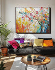 Multicolor Colorful Blooming Blossom Art - Artwallpainting