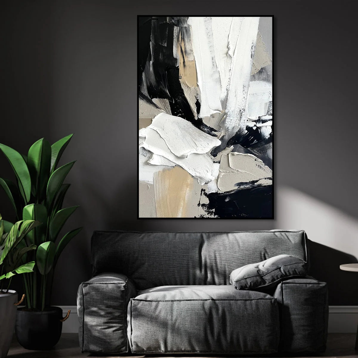 Multicolor Contemporary Textured Abstract Canvas Art For Sophisticated Interiors - Artwallpainting