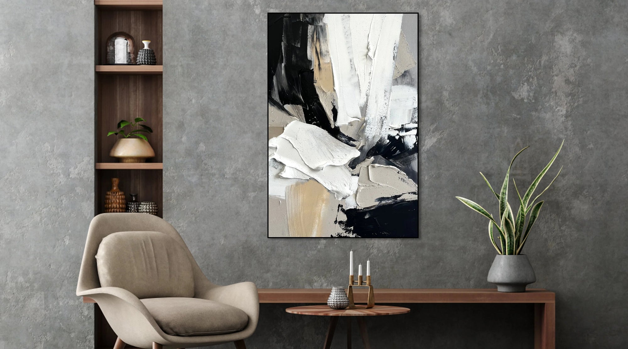 Multicolor Contemporary Textured Abstract Canvas Art For Sophisticated Interiors - Artwallpainting