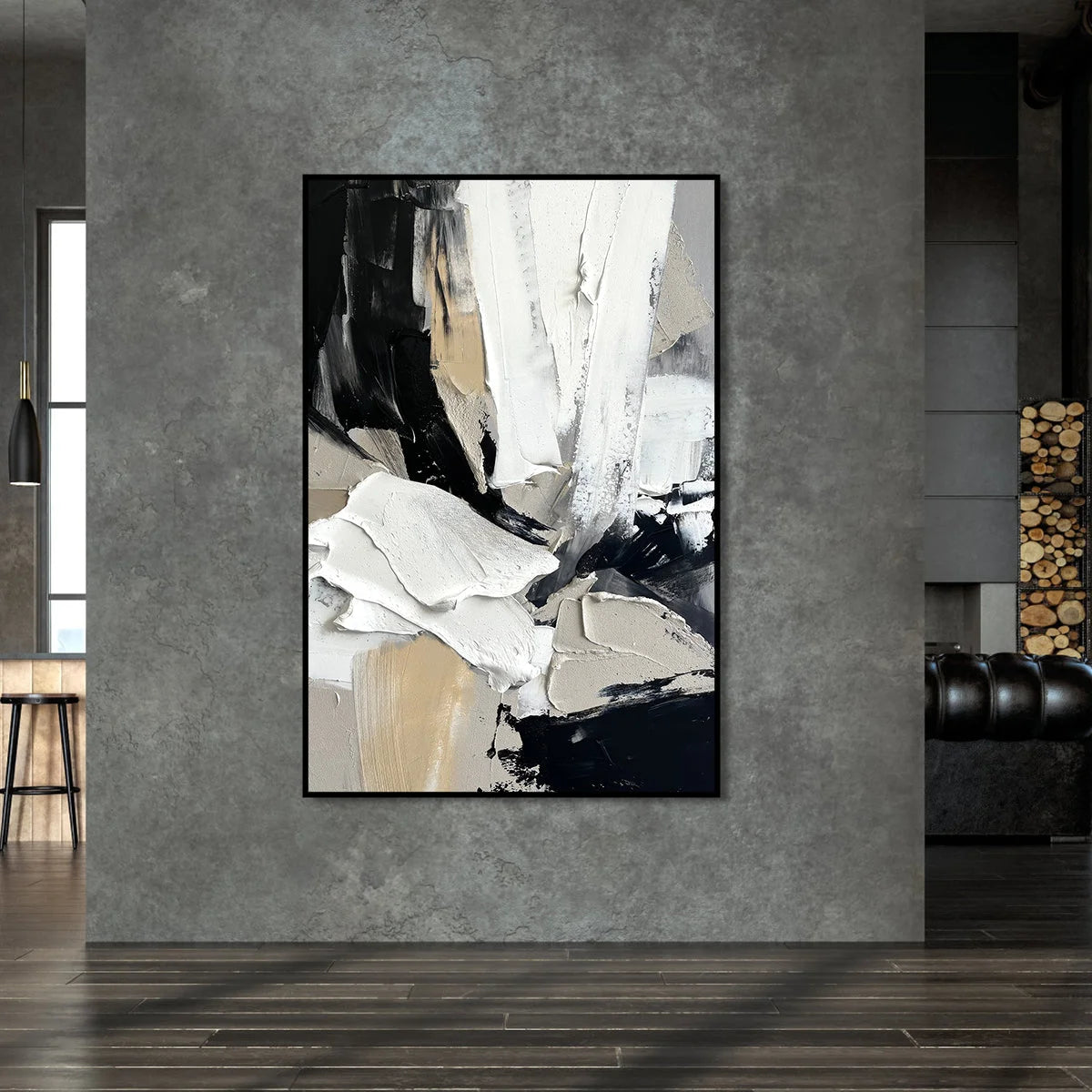 Multicolor Contemporary Textured Abstract Canvas Art For Sophisticated Interiors - Artwallpainting