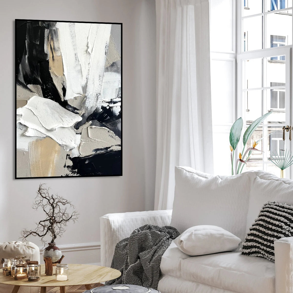 Multicolor Contemporary Textured Abstract Canvas Art For Sophisticated Interiors - Artwallpainting