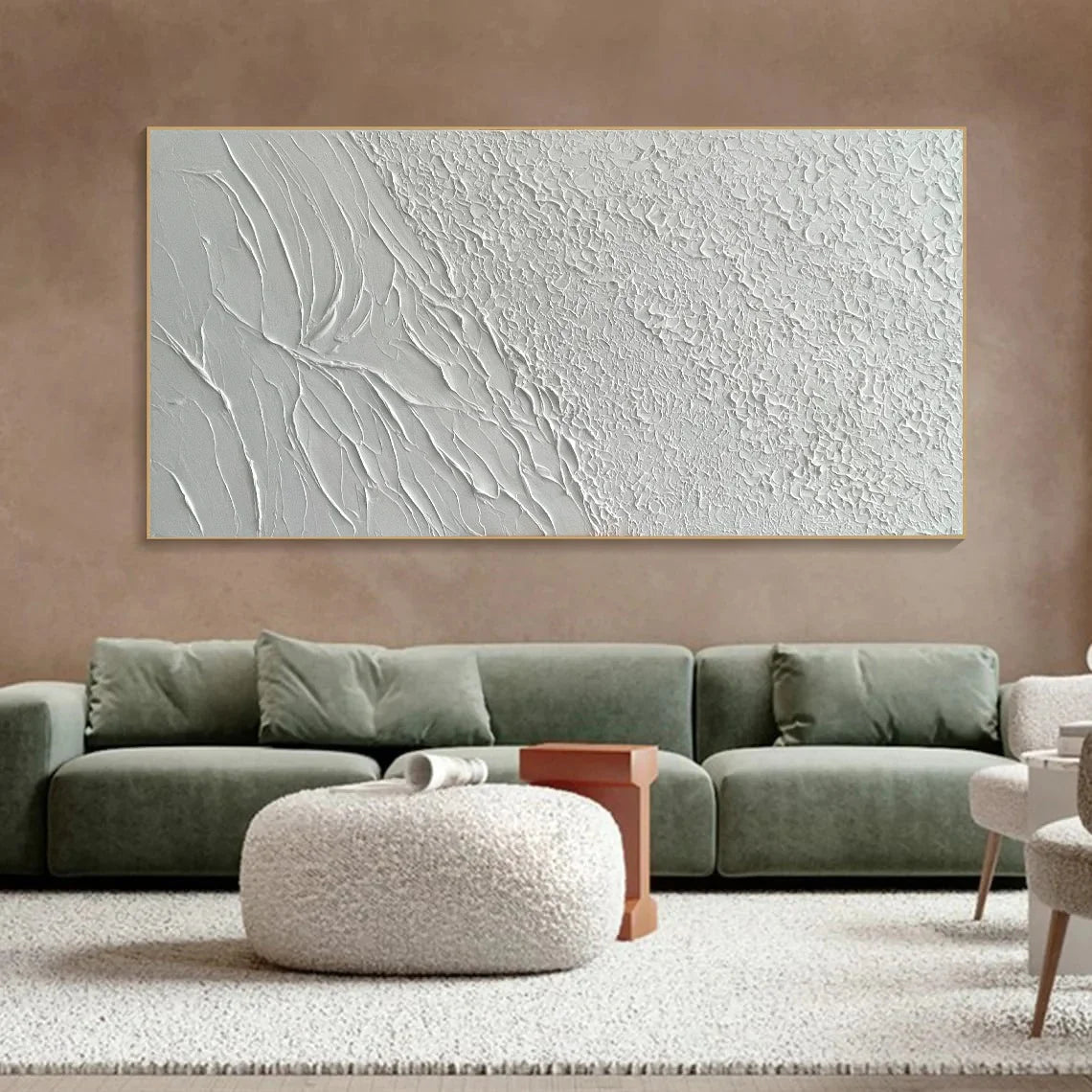 Multicolor Cracked Horizon-Modern Interior Minimalist Texture Abstract Wall Art - Artwallpainting