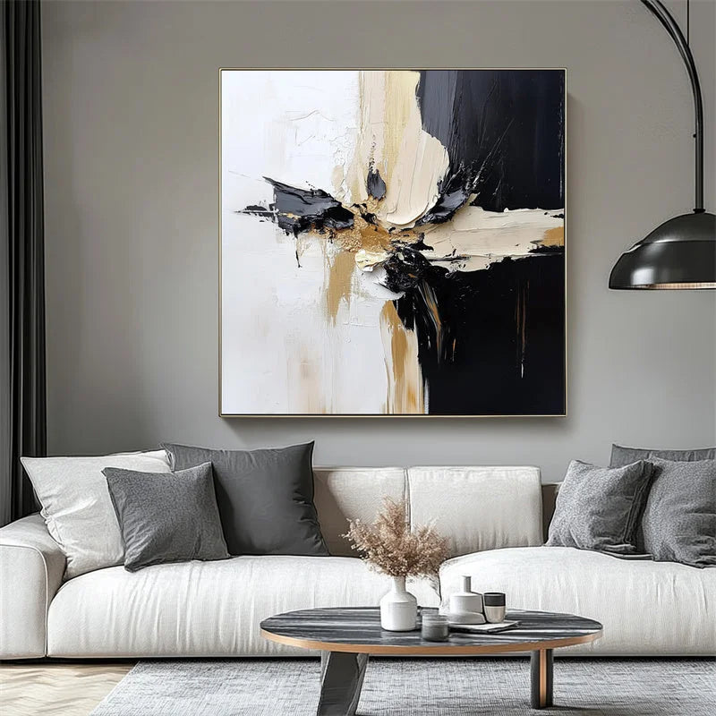 Multicolor Crossroads Of Expression Canvas Painting For Home Decoration - Artwallpainting