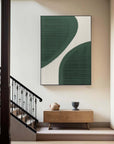 Multicolor Curved Harmony Minimalist Textured Abstract Art - Artwallpainting