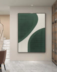 Multicolor Curved Harmony Minimalist Textured Abstract Art - Artwallpainting