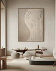 Multicolor Curved Lines Neutral Canvas - Artwallpainting