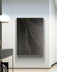 Multicolor Dark Rift Abstract Textured Canvas - Artwallpainting