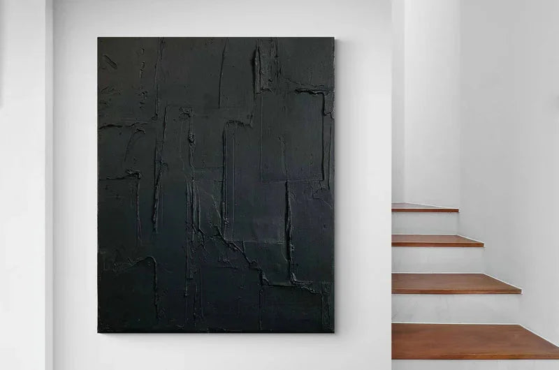 Multicolor Depth In Shadows - Abstract Textured Wall Art - Artwallpainting