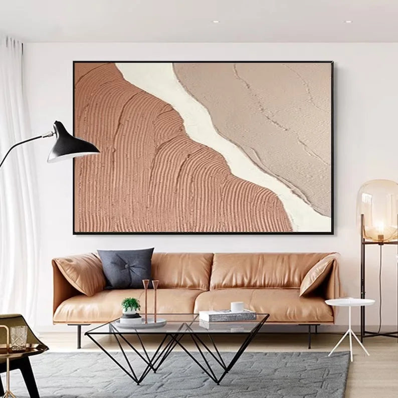 Multicolor Desert Flow-Natural Abstract Earth Texture Wall Art - Artwallpainting