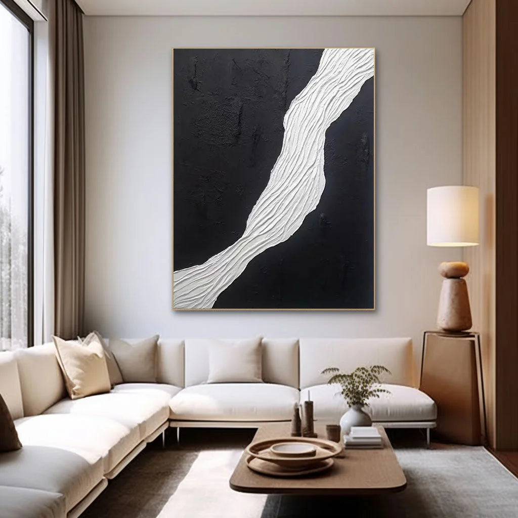 Multicolor Divided Harmony Textured Canvas - Artwallpainting
