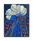 Multicolor Dream In Bloom-Surrealist Abstract Floral Texture Oil Painting Wall Art - Artwallpainting