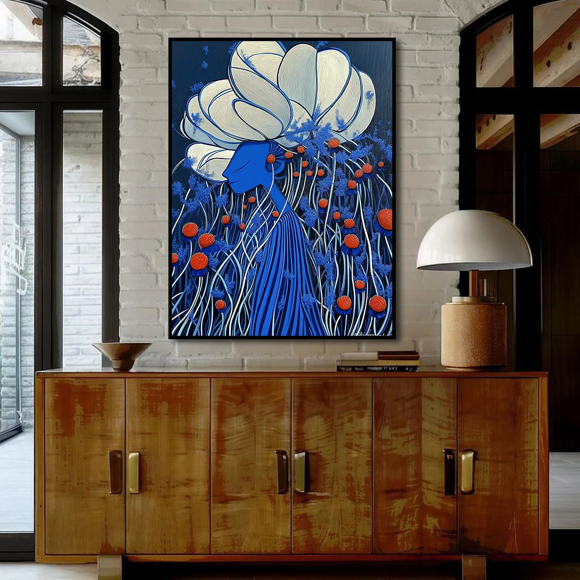 Multicolor Dream In Bloom-Surrealist Abstract Floral Texture Oil Painting Wall Art - Artwallpainting