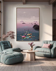 Multicolor Dream Tide Abstract Pastel Seascape Canvas Painting - Artwallpainting