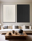 Multicolor Dual Symmetry Canvas Painting For Home Decoration Set Of 2 - Artwallpainting