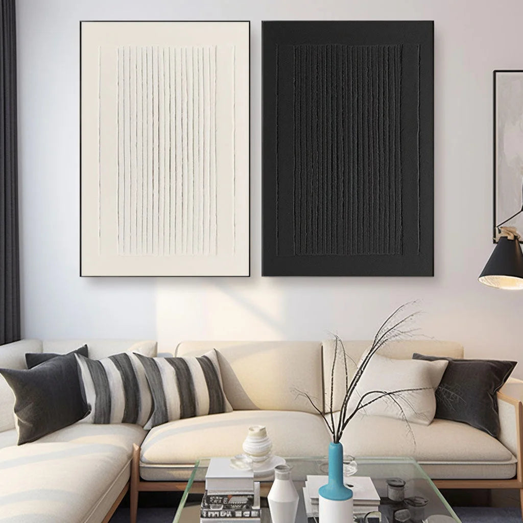 Multicolor Dual Symmetry Canvas Painting For Home Decoration Set Of 2 - Artwallpainting