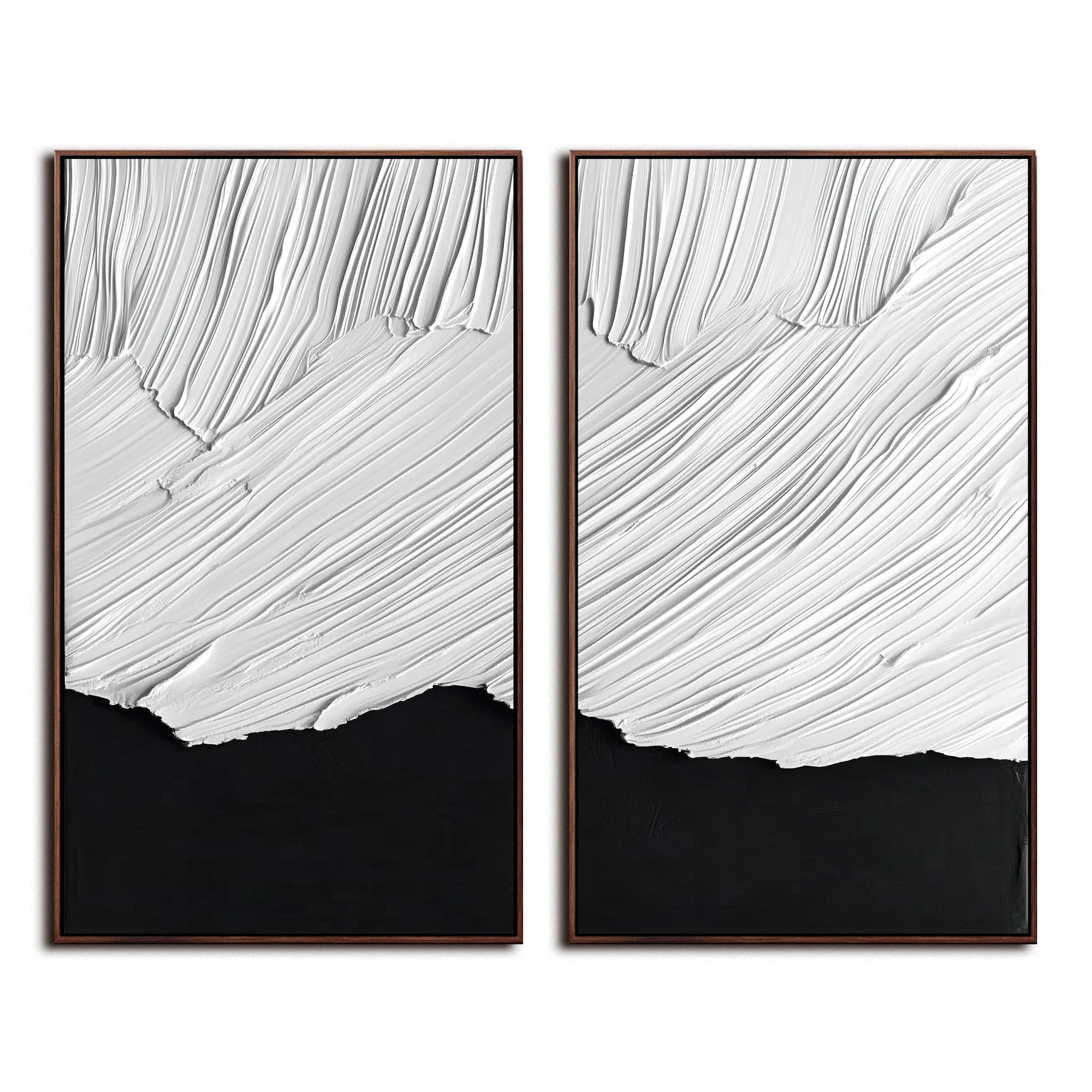 Multicolor Duality In Textured Harmony - Artwallpainting