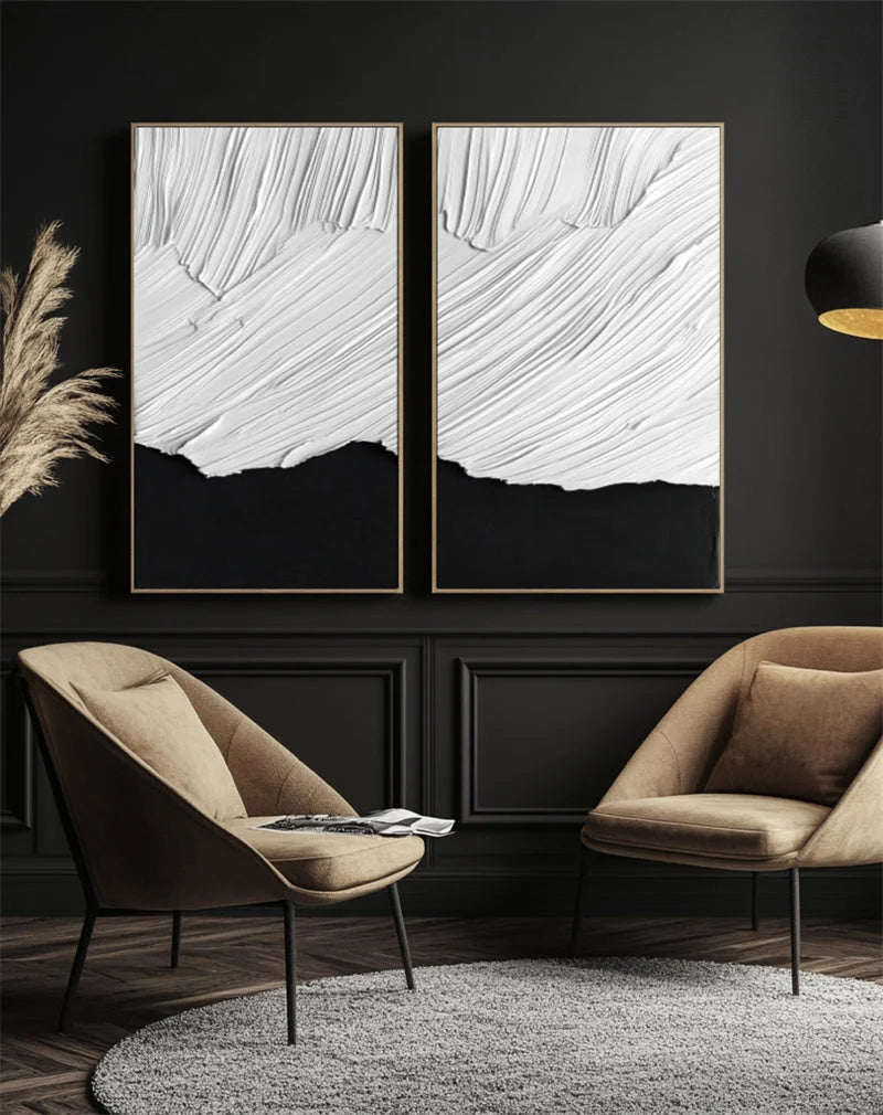 Multicolor Duality In Textured Harmony - Artwallpainting