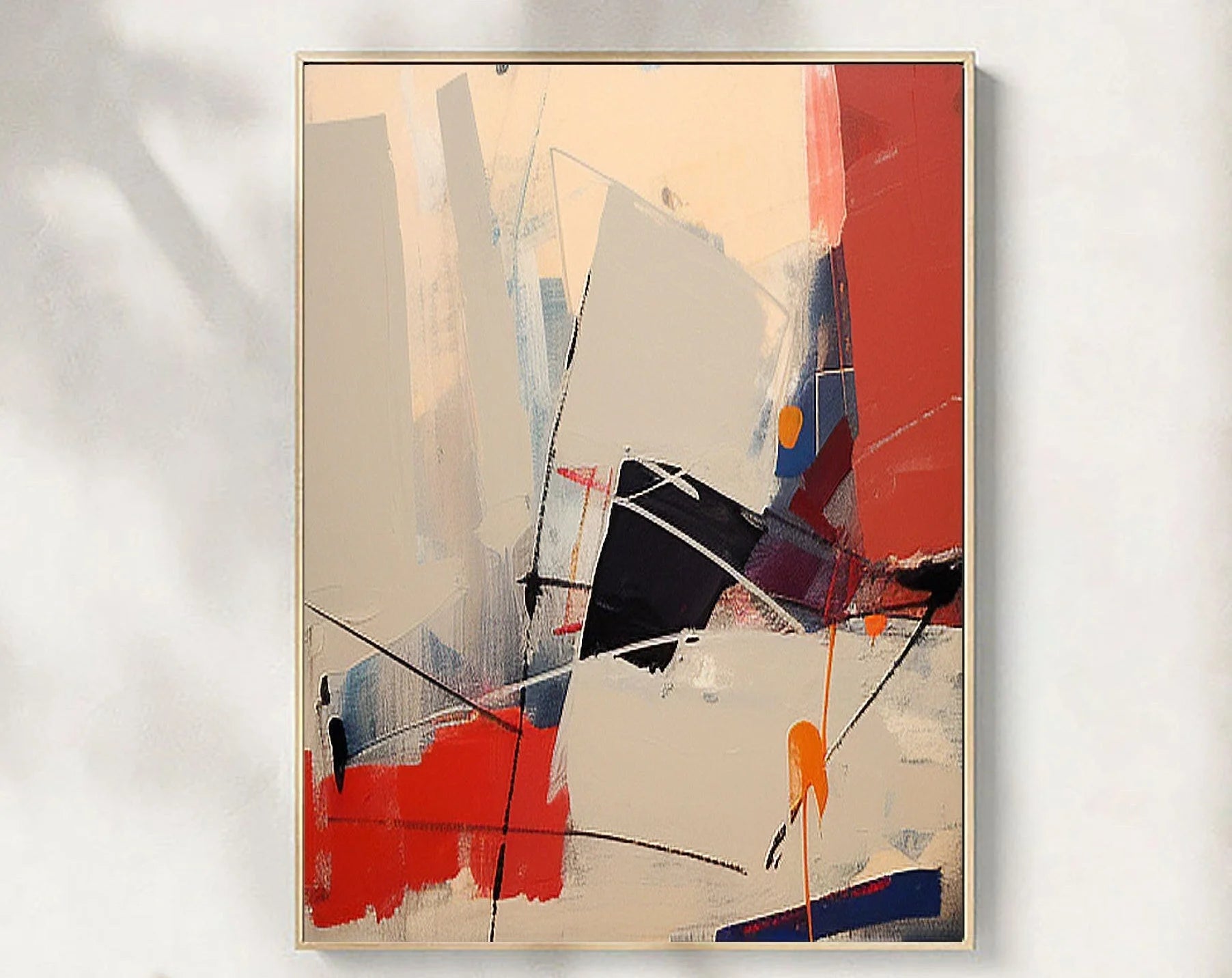 Multicolor Dynamic Abstract Wall Art - Artwallpainting