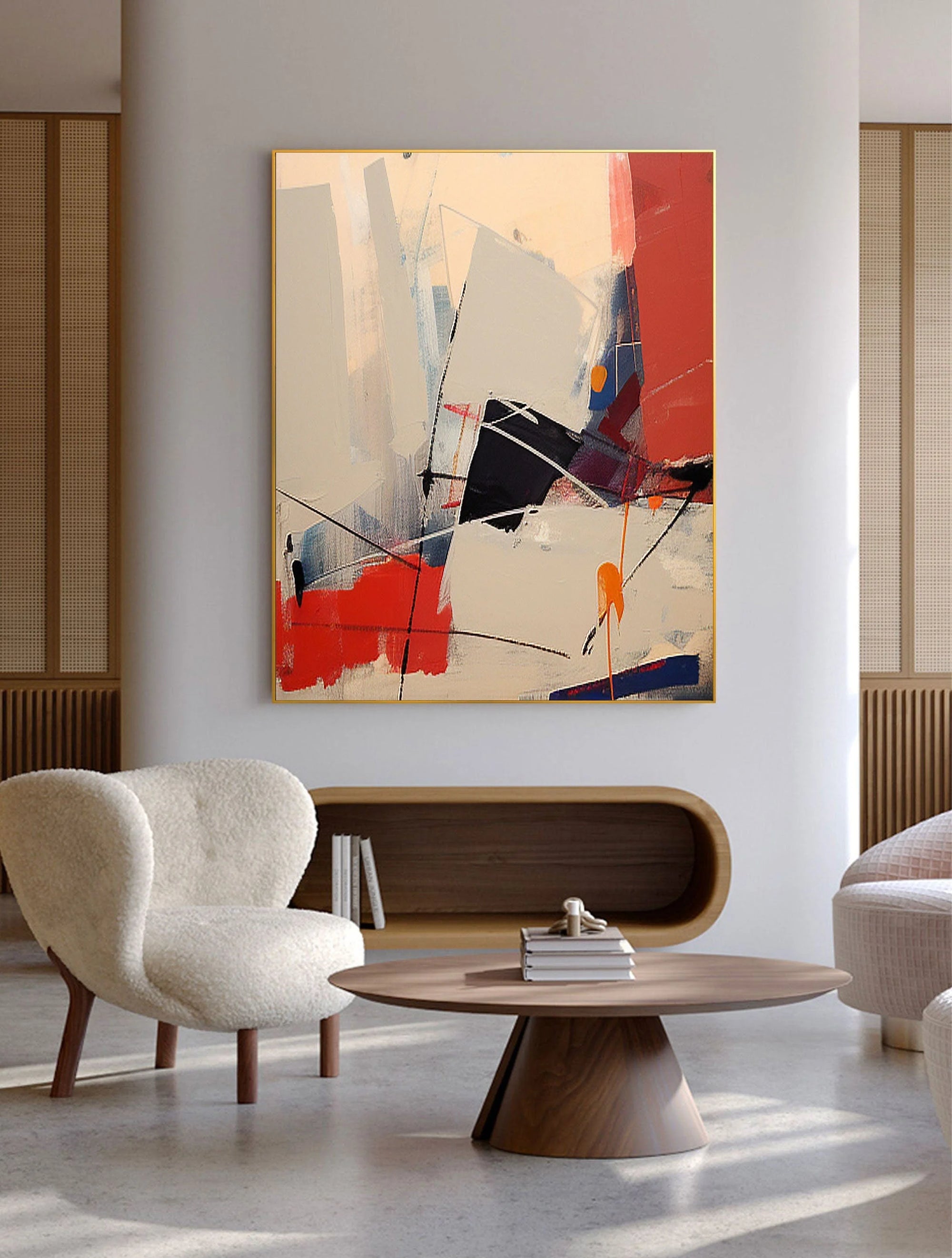 Multicolor Dynamic Abstract Wall Art - Artwallpainting