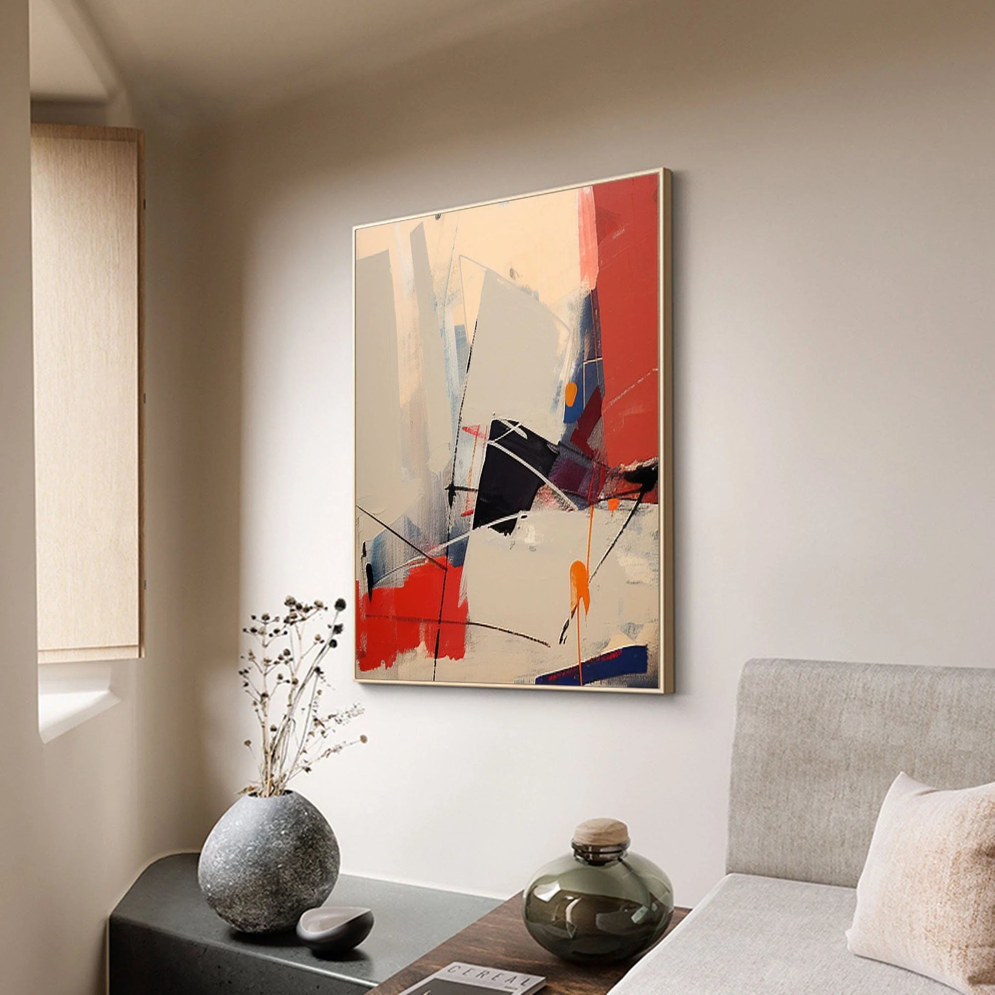 Multicolor Dynamic Abstract Wall Art - Artwallpainting