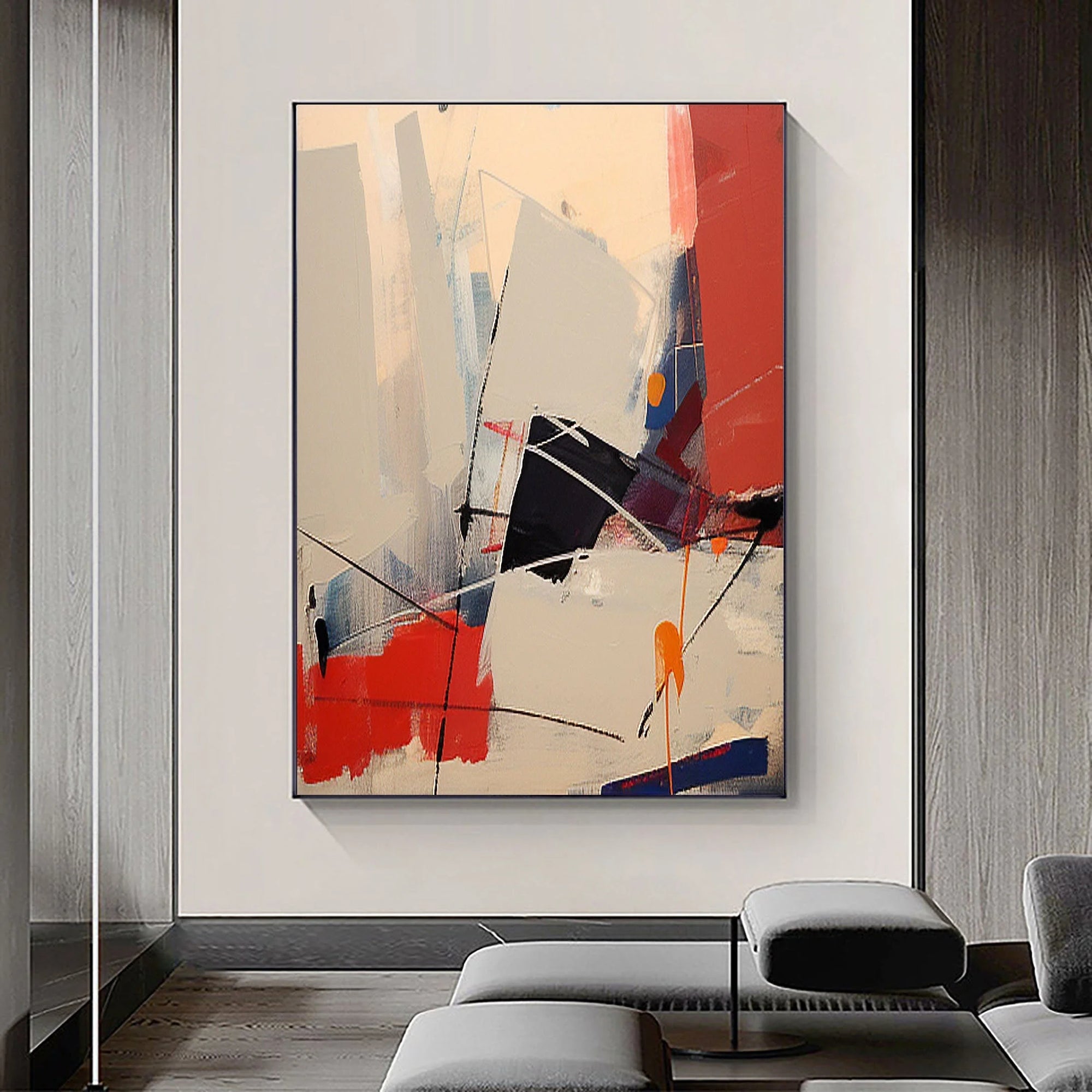 Multicolor Dynamic Abstract Wall Art - Artwallpainting