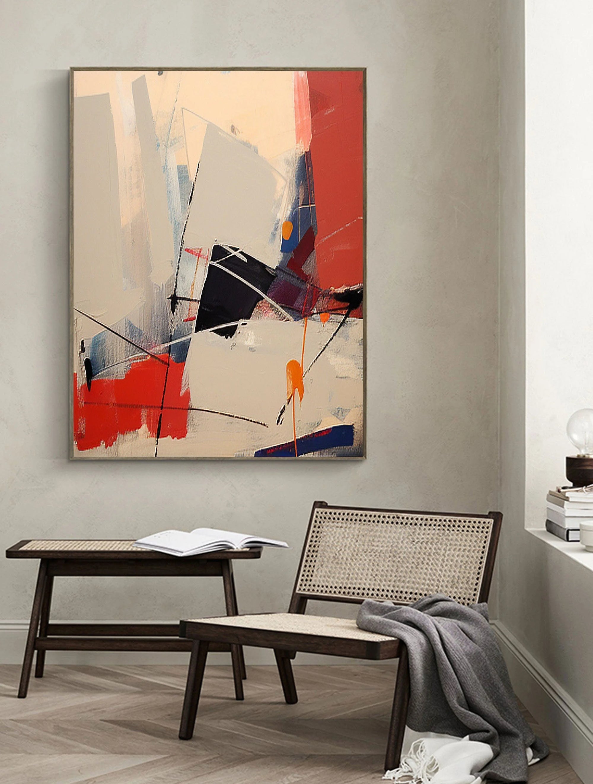 Multicolor Dynamic Abstract Wall Art - Artwallpainting