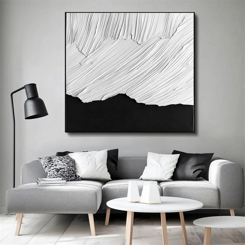 Multicolor Dynamic Contrast Textured Waves - Artwallpainting