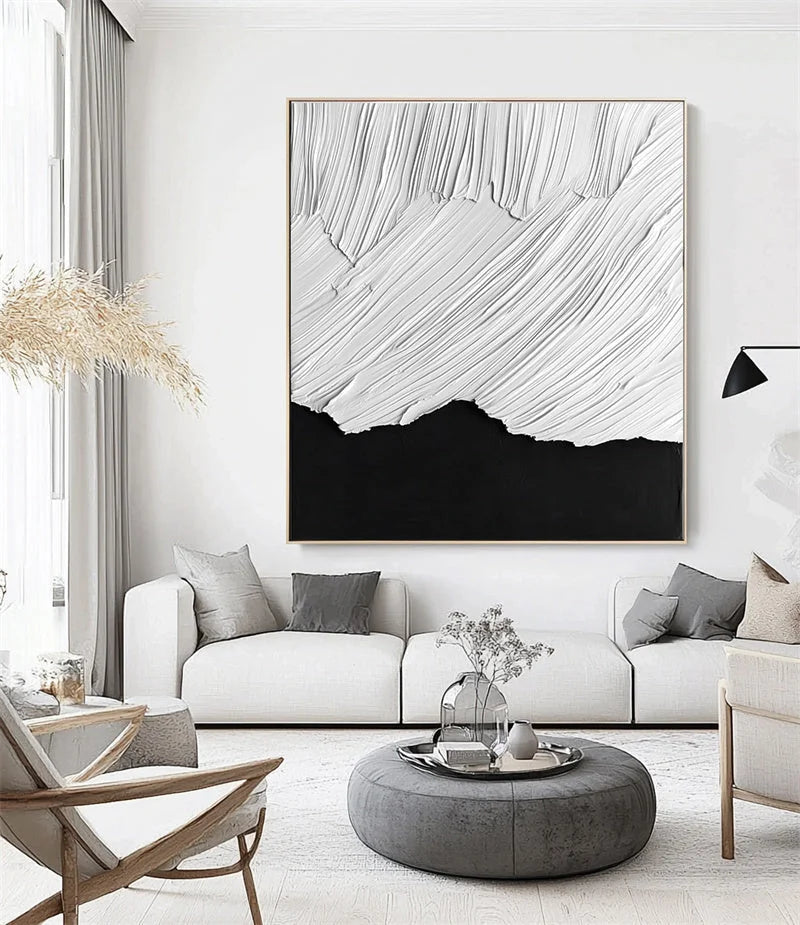Multicolor Dynamic Contrast Textured Waves - Artwallpainting
