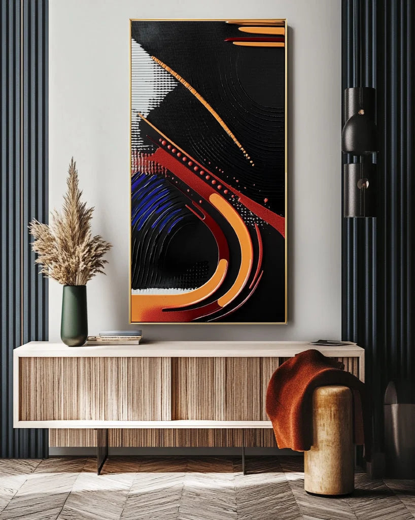 Multicolor Dynamic Flow Abstract Canvas - Artwallpainting