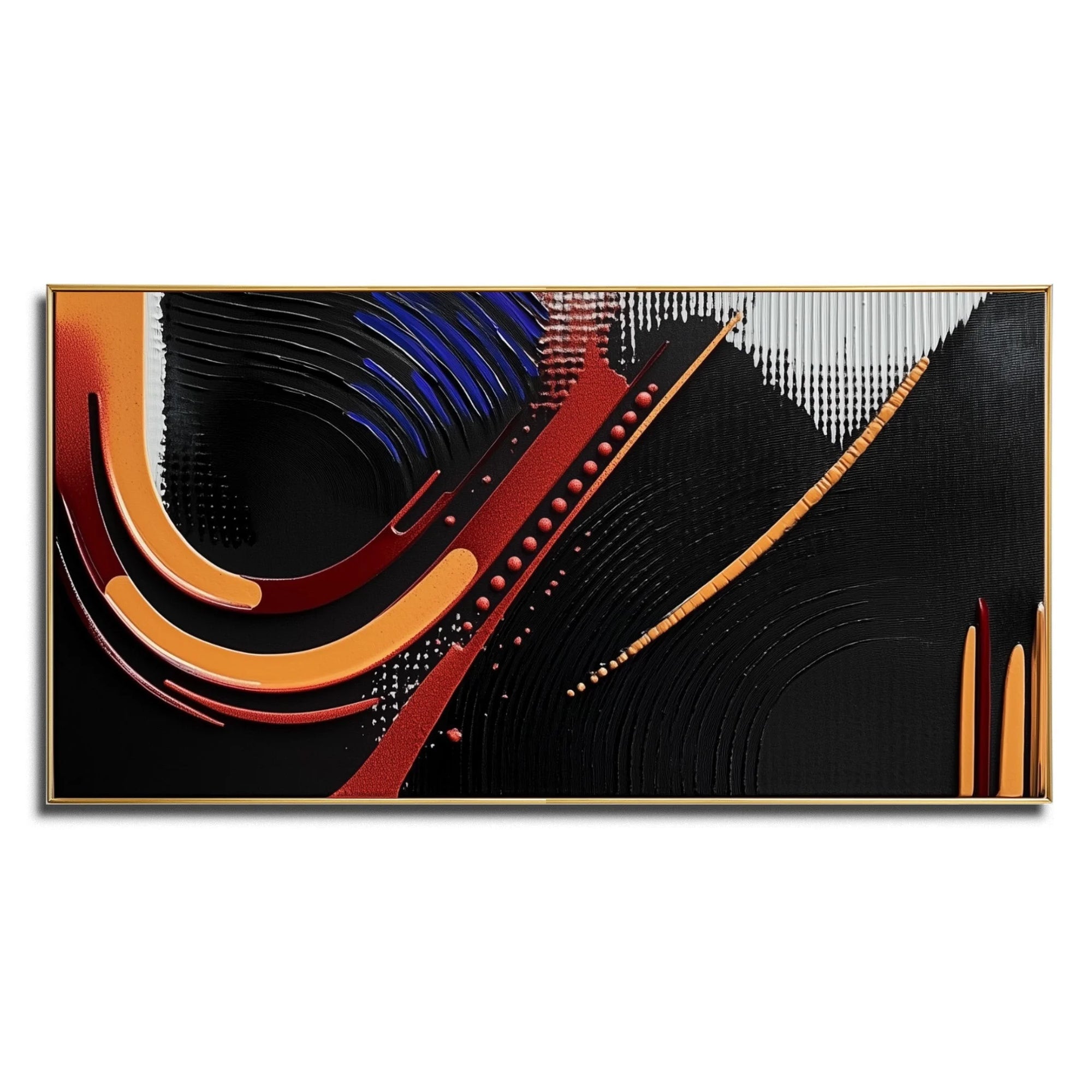 Multicolor Dynamic Flow Abstract Canvas - Artwallpainting