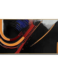 Multicolor Dynamic Flow Abstract Canvas - Artwallpainting