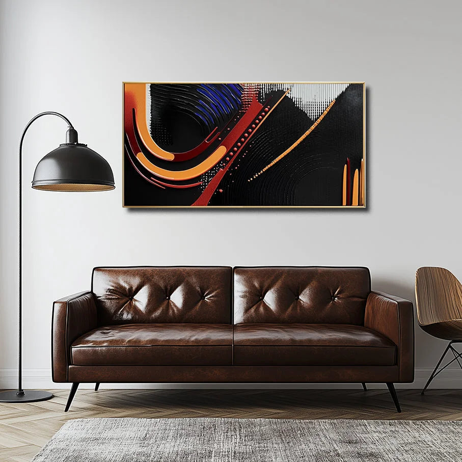 Multicolor Dynamic Flow Abstract Canvas - Artwallpainting