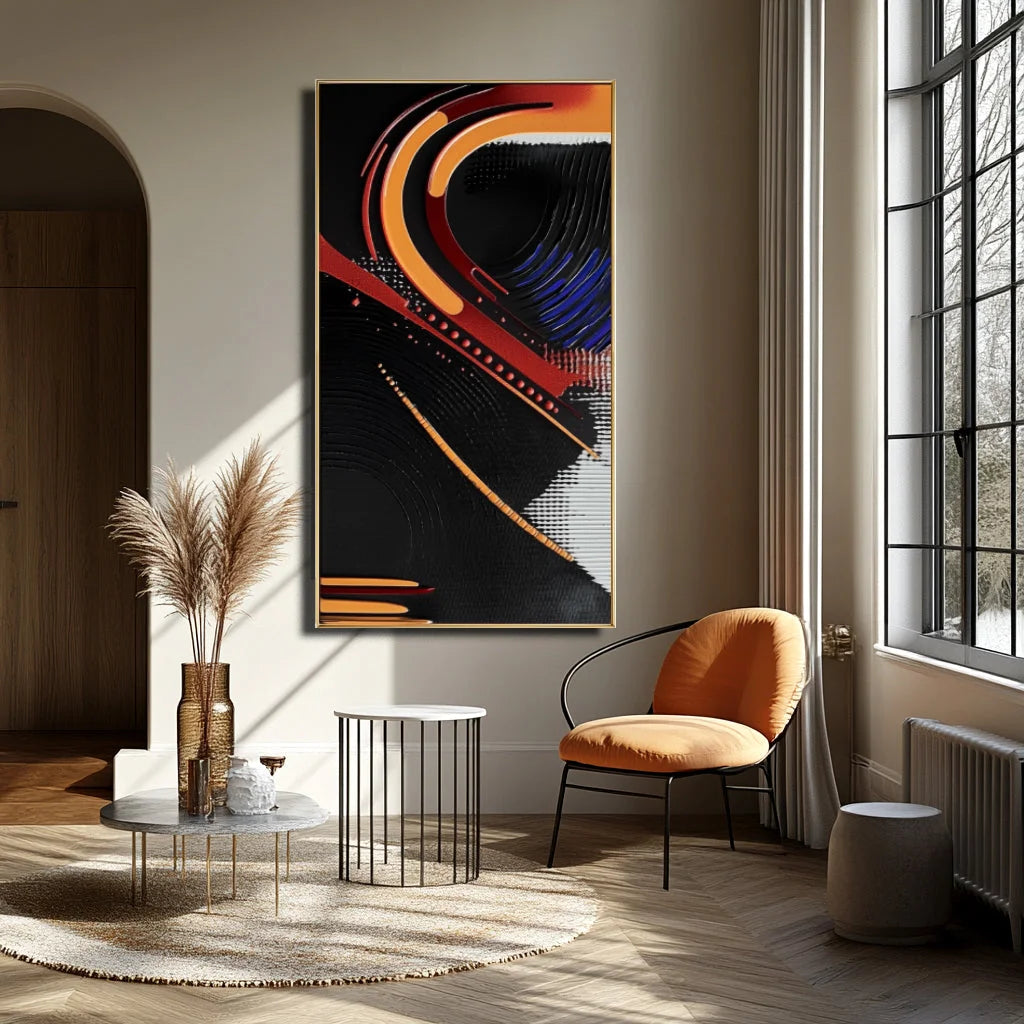 Multicolor Dynamic Flow Abstract Canvas - Artwallpainting