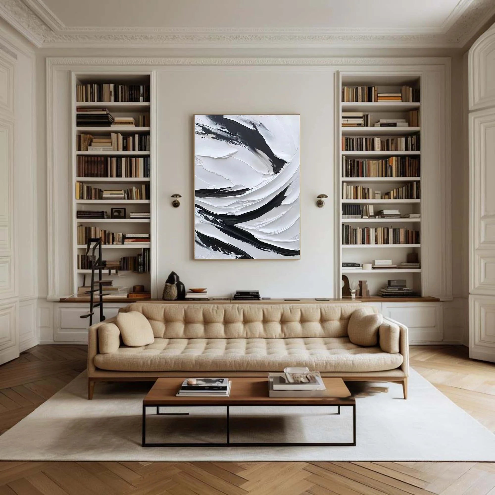 Multicolor Dynamic Flow Textured Abstract Canvas Art - Artwallpainting