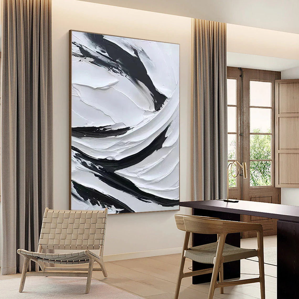 Multicolor Dynamic Flow Textured Abstract Canvas Art - Artwallpainting
