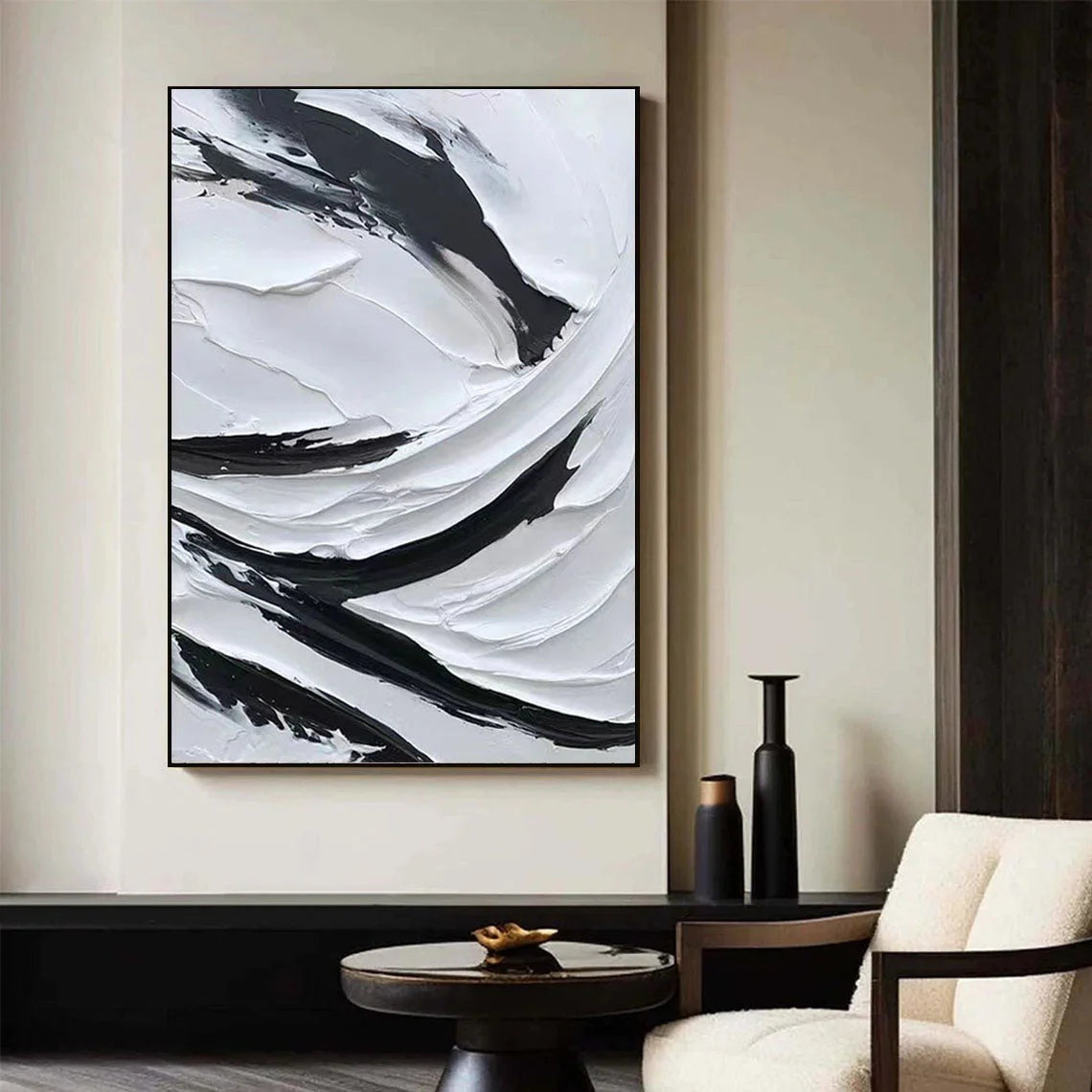 Multicolor Dynamic Flow Textured Abstract Canvas Art - Artwallpainting