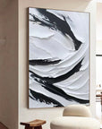 Multicolor Dynamic Flow Textured Abstract Canvas Art - Artwallpainting
