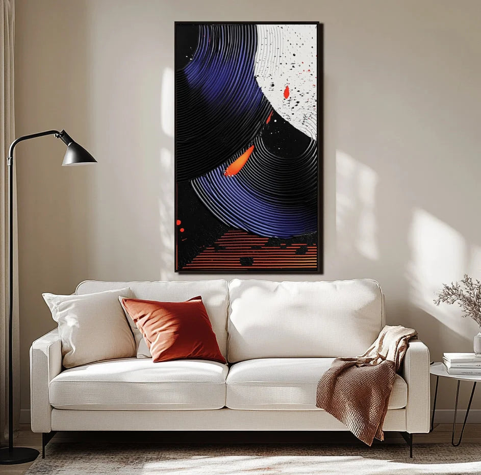 Multicolor Dynamic Forms Abstract Art - Artwallpainting