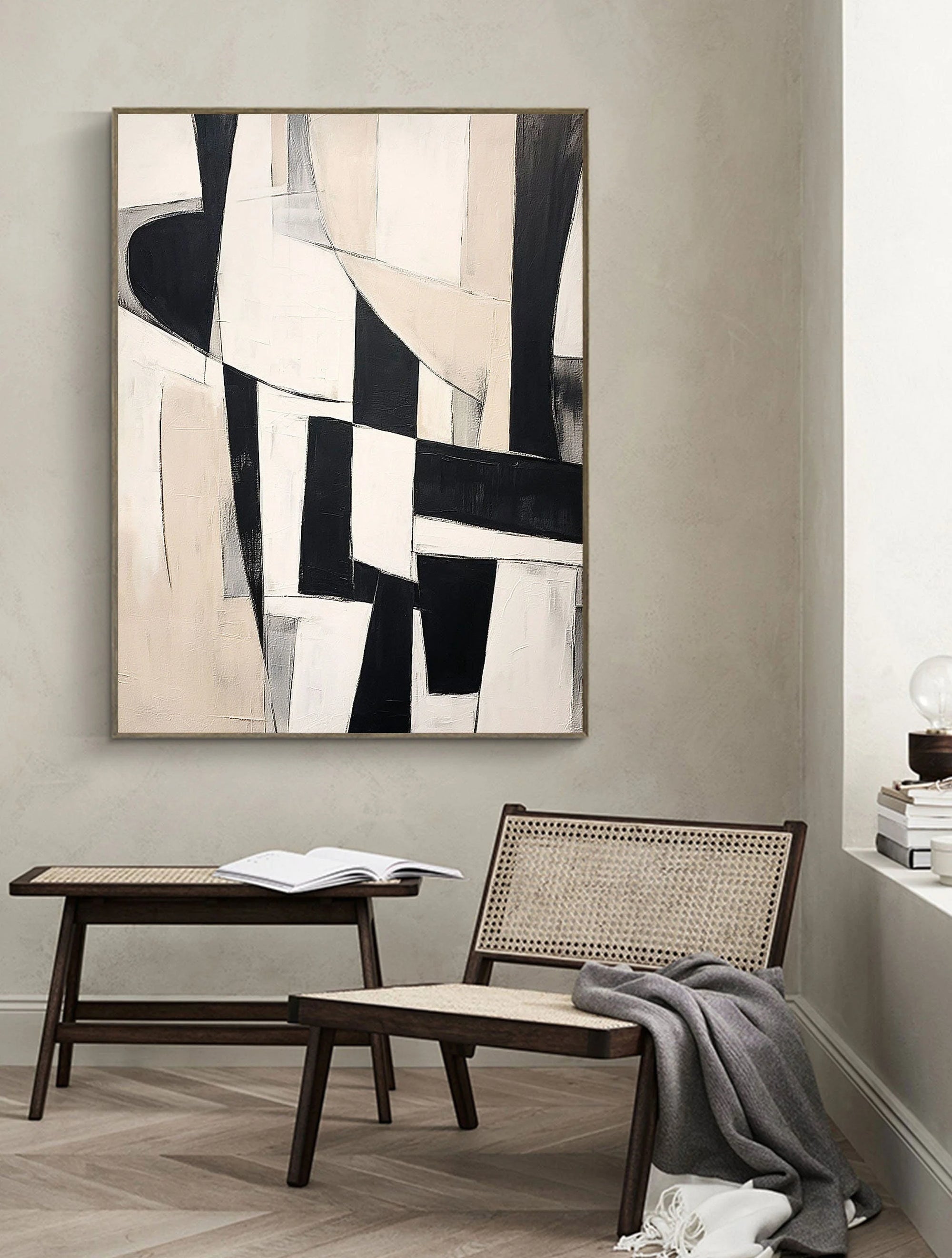 Multicolor Dynamic Layers Abstract Geometric Art - Artwallpainting