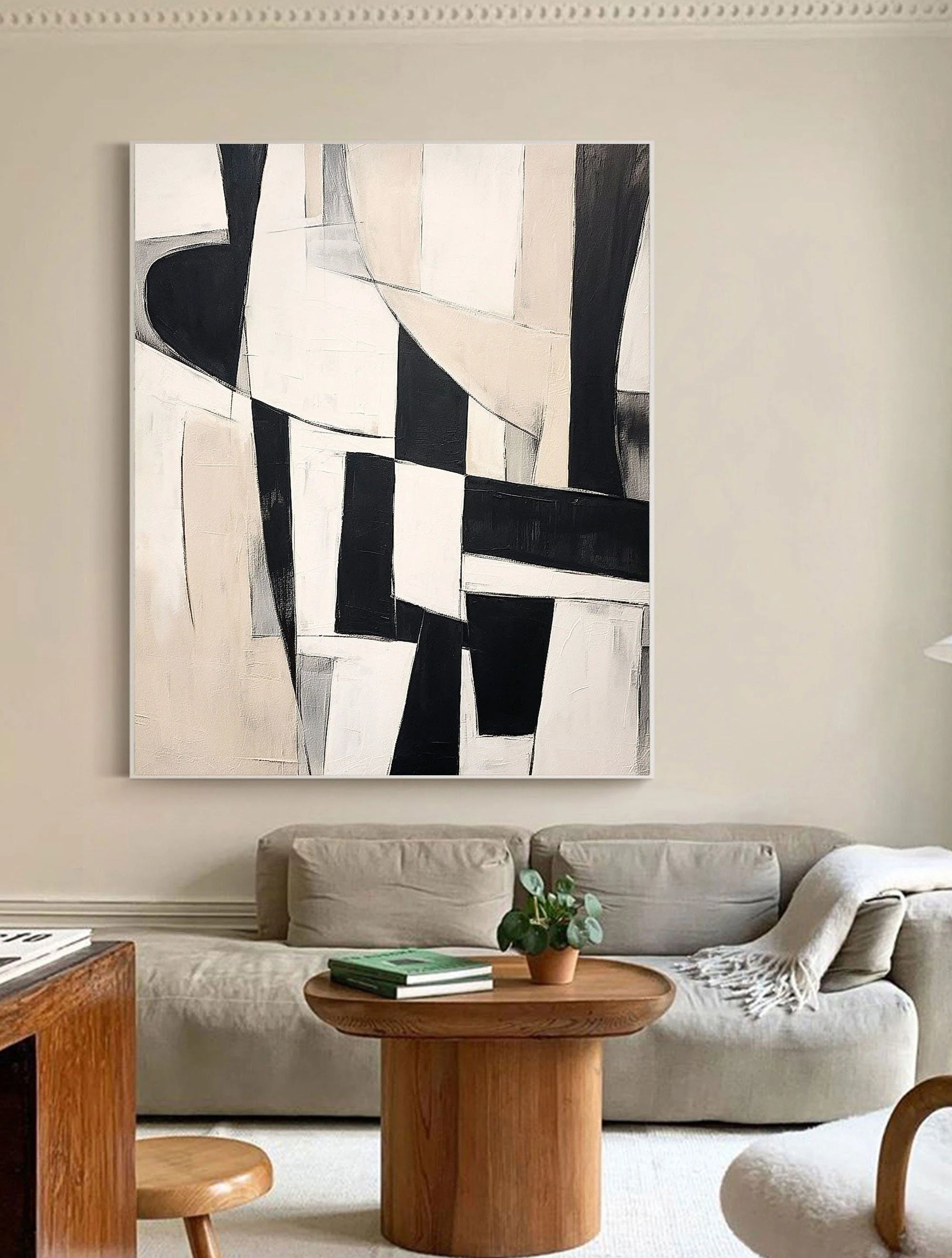 Multicolor Dynamic Layers Abstract Geometric Art - Artwallpainting