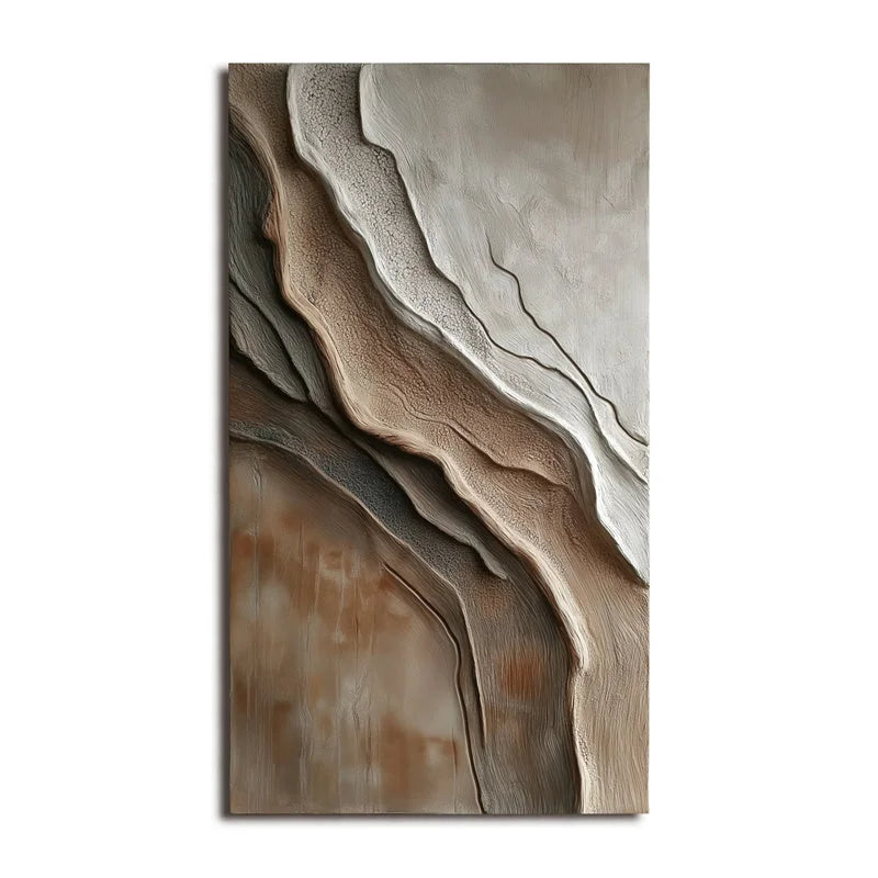 Multicolor Earth Layers Textured Depth - Artwallpainting