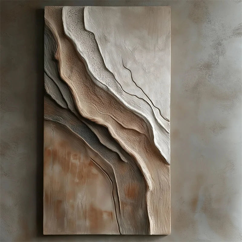 Multicolor Earth Layers Textured Depth - Artwallpainting