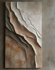 Multicolor Earth Layers Textured Depth - Artwallpainting