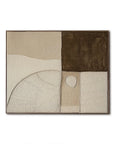 Multicolor Earthbound Balance-Minimalist Geometric Arc Block Texture Abstract Wall Art - Artwallpainting