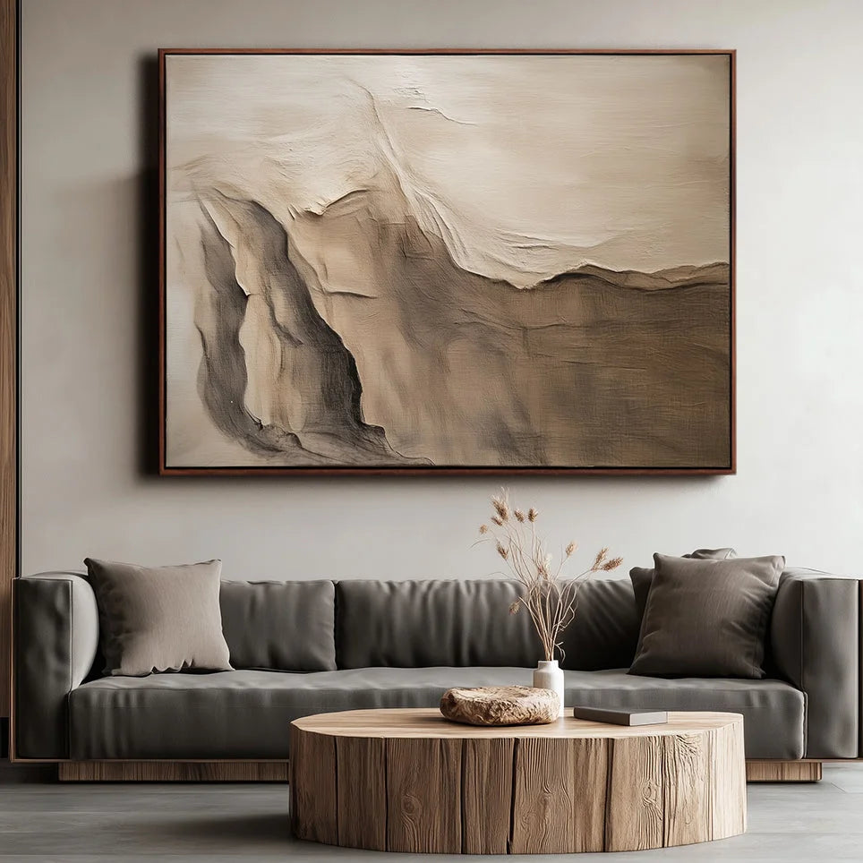 Multicolor Earthbound Serenity Canvas Painting For Home Decoration - Artwallpainting